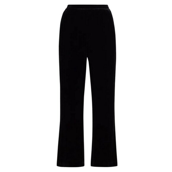 💕ELIE TAHARI💕 The Veronica Velvet Wide-Leg Pants ~ Noir Black Large L NWT - Picture 9 of 16
